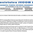                SECOM SA anunţă publicul interesat asupra depunerii solicitării de emitere a acordului de mediu pentru proiectul “Reabilitare,extindere şi modernizare sisteme de alimentare cu apă şi canalizare în judeţul Mehedinţi,...
